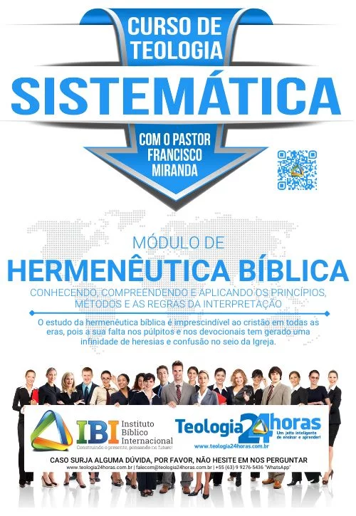 Material DIDÁTICO do Módulo de HERMENÊUTICA BÍBLICA do Curso de Teologia Sistemática