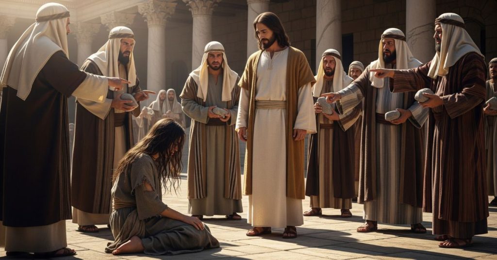 Jesus e a mulher adúltera - A manifestação da graça em meio à condenação 1 Jesus e a mulher adúltera
