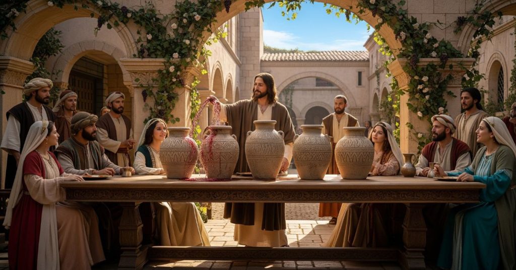 O primeiro milagre de Jesus – A transformação da água em vinho 1 O primeiro milagre de Jesus